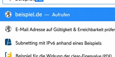 Adresszeile im Browser