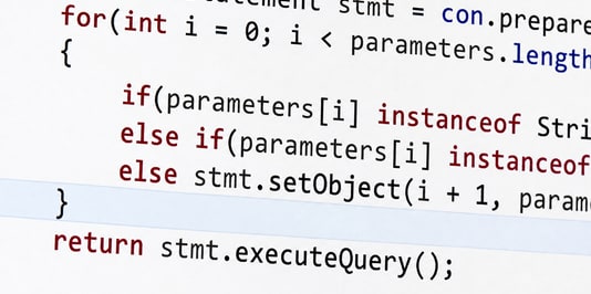 Codeausschnitt aus Java-Programmcode
